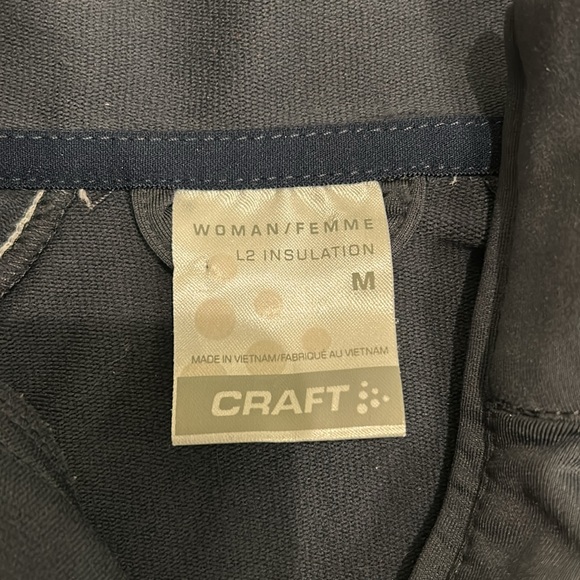 Craft Half-Zip Midlayer Women’s Medium Skiing Cross Country Cycling top Gray - Picture 2 of 4